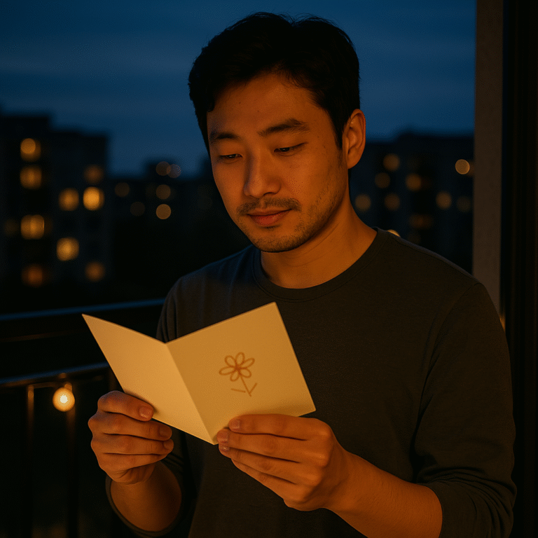 Tấm thiệp sinh nhật muộn