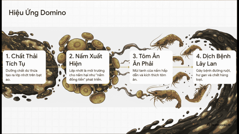 Khác biệt giữa men vi sinh đường ruột và men xử lý đáy ao trong nuôi tôm